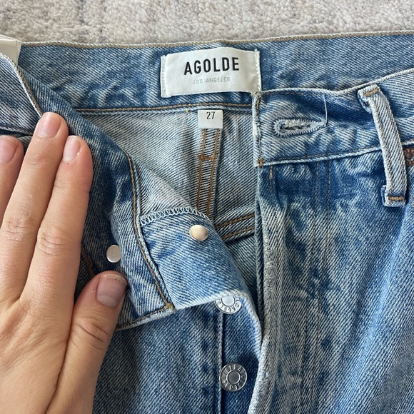 Agolde 90s Mid Rise Straight Fit Jeans - Picture 6 of 8